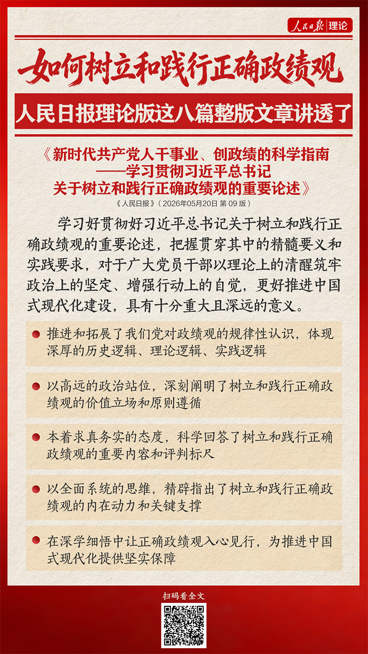 如何树立和践行正确政绩观，人民日报理论版这八篇整版文章讲透了(图2)