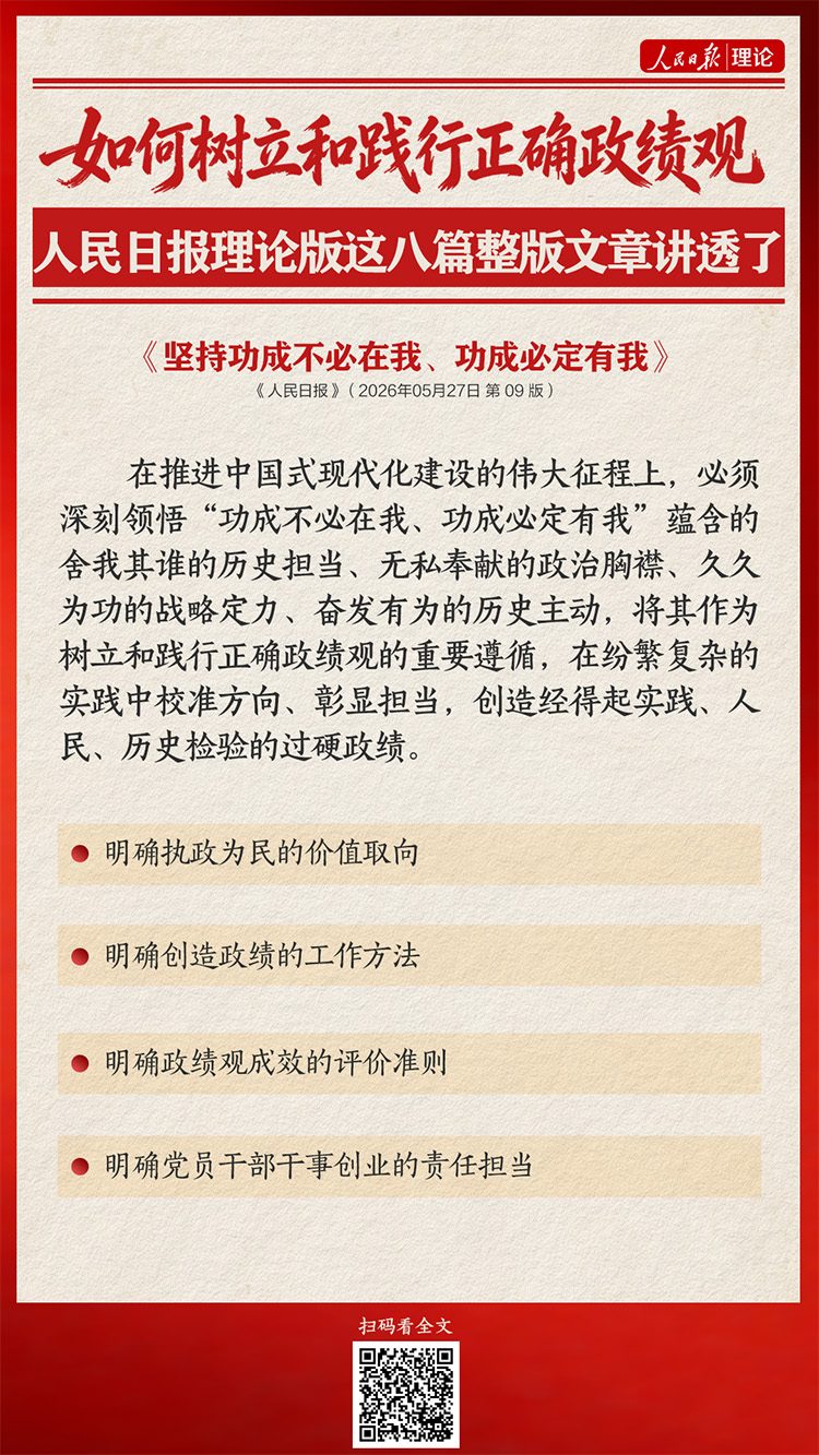 如何树立和践行正确政绩观，人民日报理论版这八篇整版文章讲透了(图7)